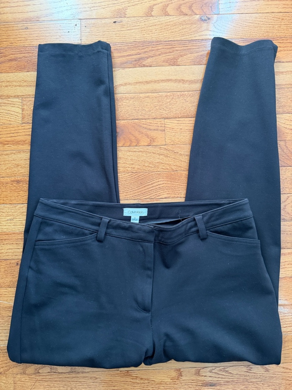 Calvin Klein Black Ponte Trousers